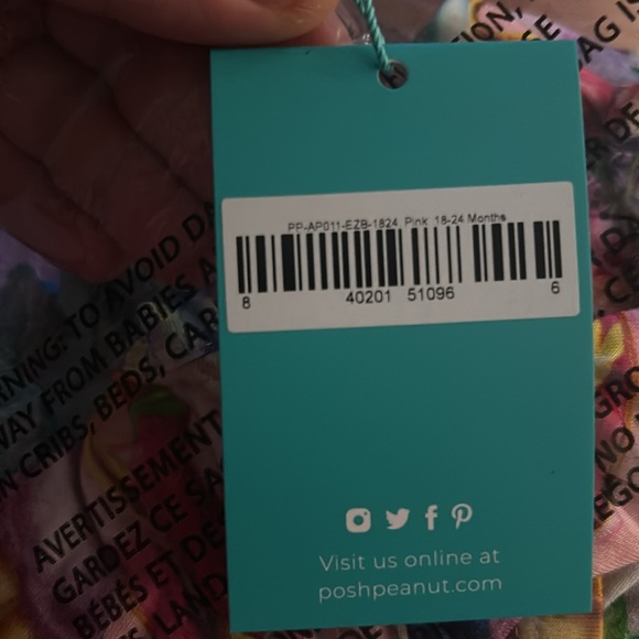 18-24 months Posh Peanut Elizabeth ruffled cap sleeve peplum top & bloomer set - Picture 2 of 2